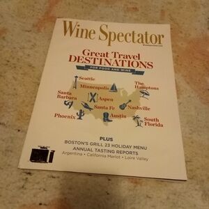 Wine Spectator Magazine Great Travel Destinations November 30 2023